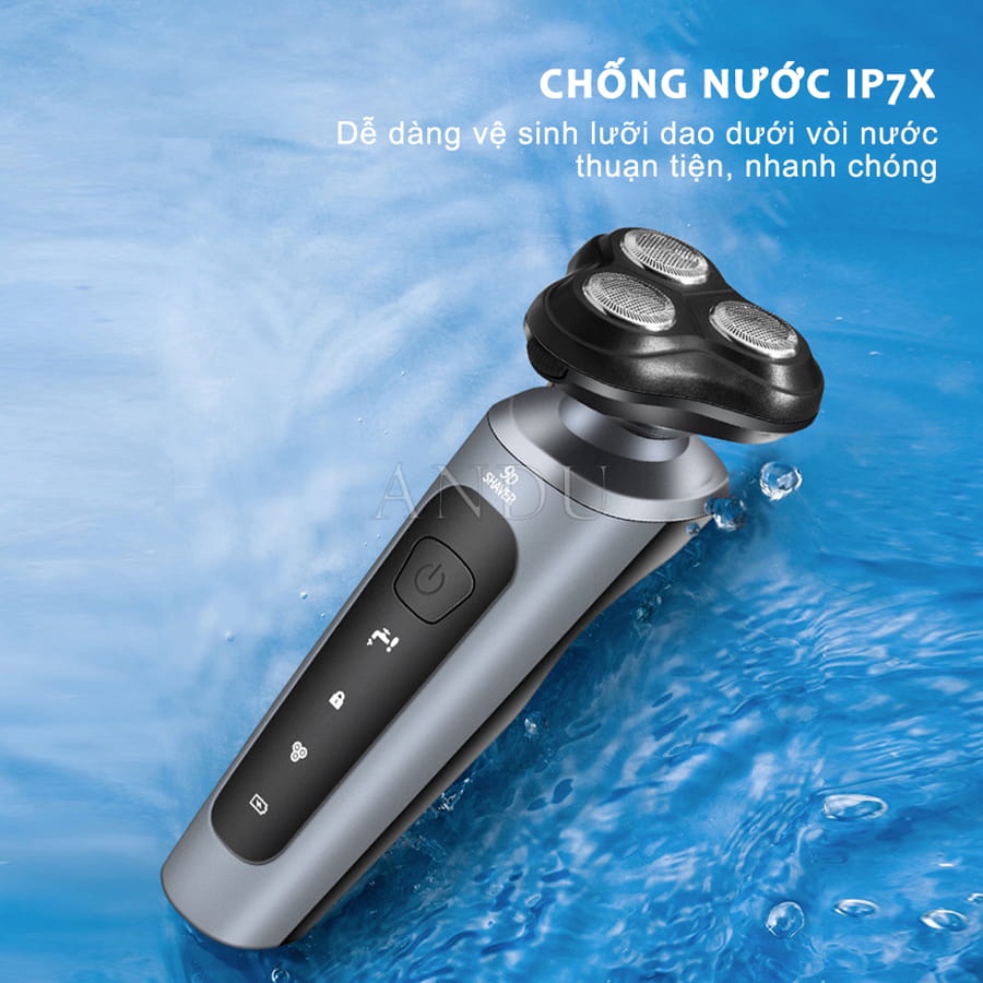 Máy Cạo Râu Đa Năng Shaver SK1588 Cạo Không Đau Rát, Thông Minh Chống Nước