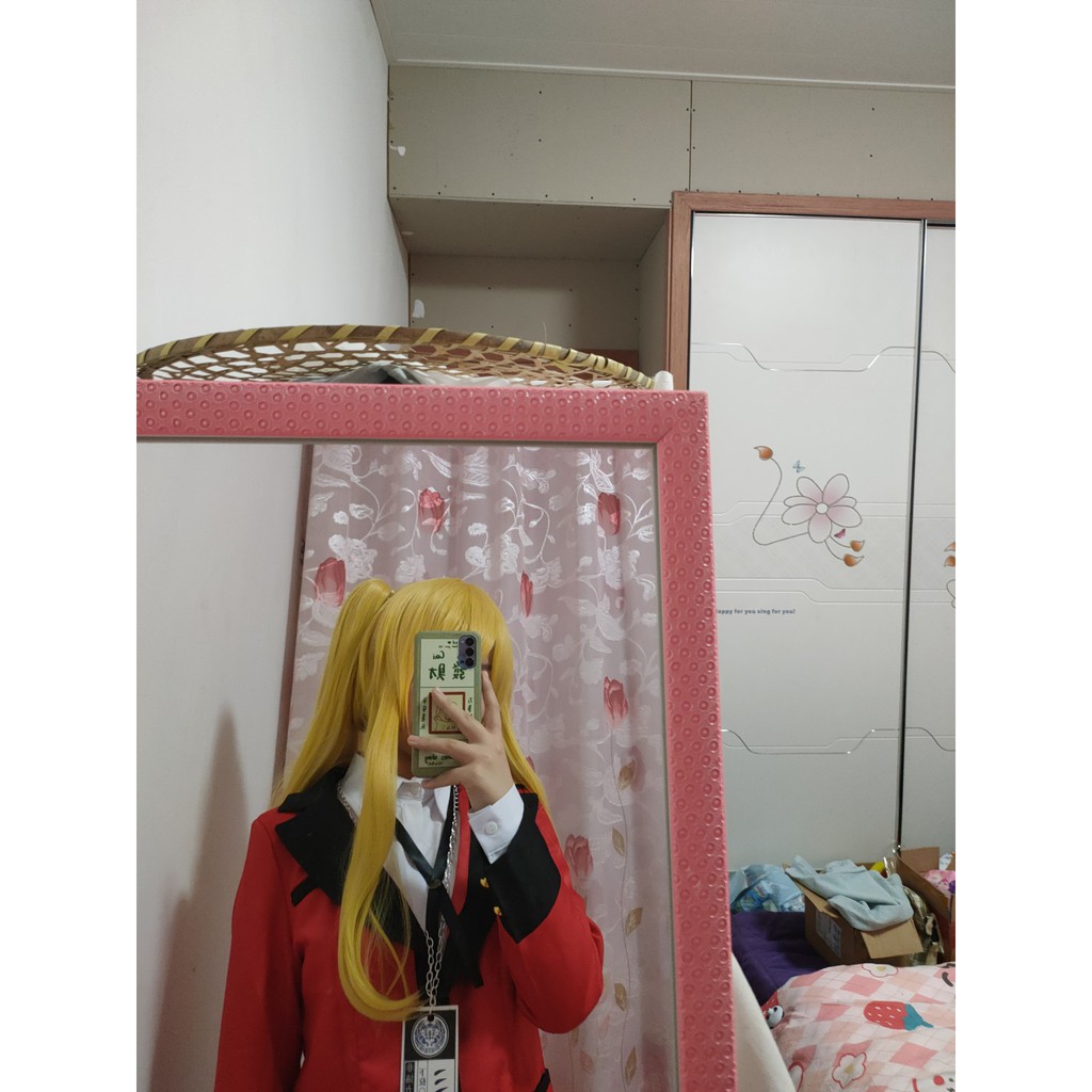[Order/ko có sẵn] wig/tóc giả vàng 2 búi cosplay Saotome Mary Kakegurui học viện cờ bạc