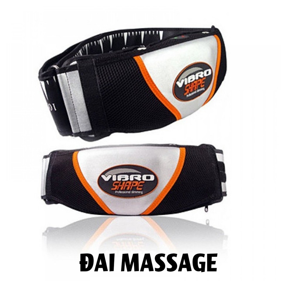 Đai Massage Toàn Thân, Máy Massage Đánh Tan Mỡ Bụng Vibro Shape. CHẾ ĐỘ TẠO NÓNG  hiệu quả gấp 5 lần máy thông thường
