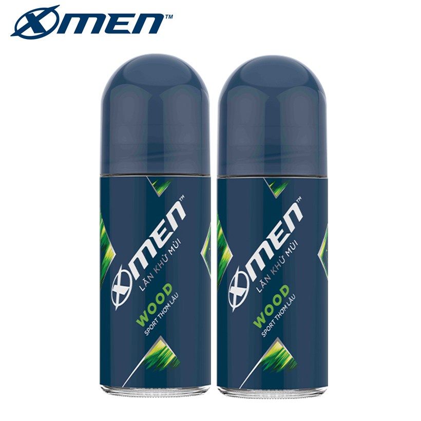 Combo 2 lăn khử mùi X-Men Hương Wood 50ml/chai