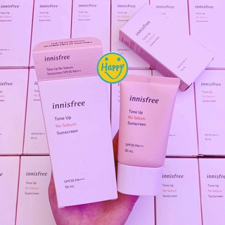 Kem Chống Nắng Kiềm Dầu và Nâng Tông Da Innisfree Tone Up No Sebum Sunscreen SPF35 PA+++ mẫu mới 2019