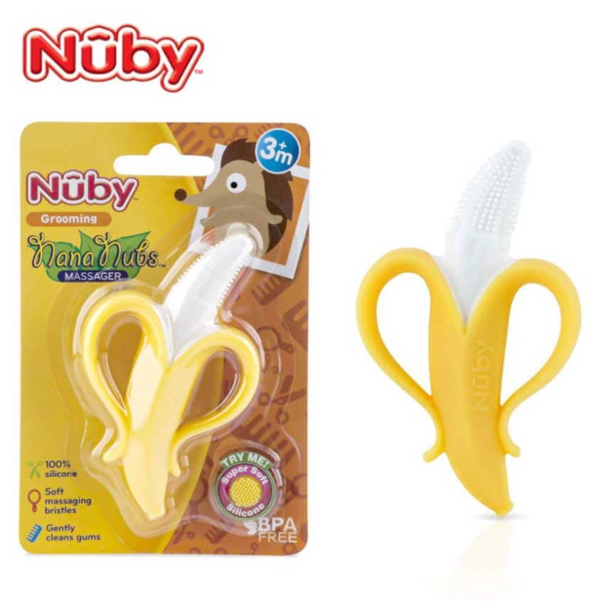 [Chính Hãng] Gặm nướu quả chuối Nuby - Ngậm nướu chuối Nuby