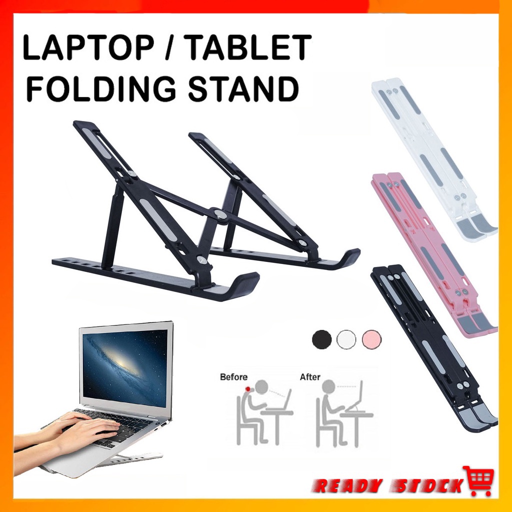 Giá Đỡ Laptop / Máy Tính Bảng 6 Cấp Độ Chống Trượt Tùy Chỉnh Tiện Dụng