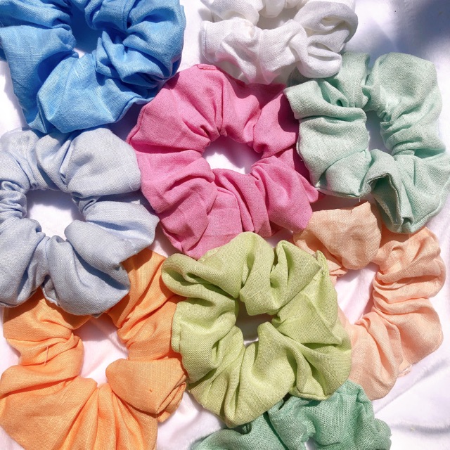 LINEN Scrunchies