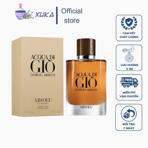 Nước Hoa Aquadi Giò Absolu Dung Tích 100ml lưu hương lâu - Dầu thơm Giò Nâu lưu hương lâu Nam tính lịch lãm