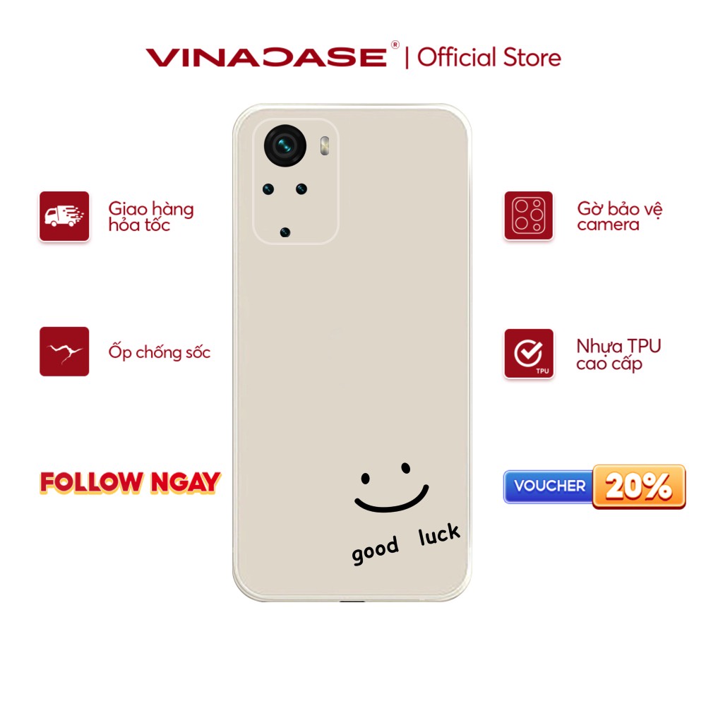Ốp lưng Vina Case Xiaomi Redmi 10/Redmi 9T/Poco X3/....dẻo cạnh vuông bảo vệ camera hình Good Luck