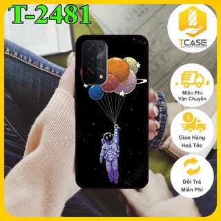 Ốp lưng nhám chống sốc dành cho Oppo A74 5G  in hình Galaxy siêu chất