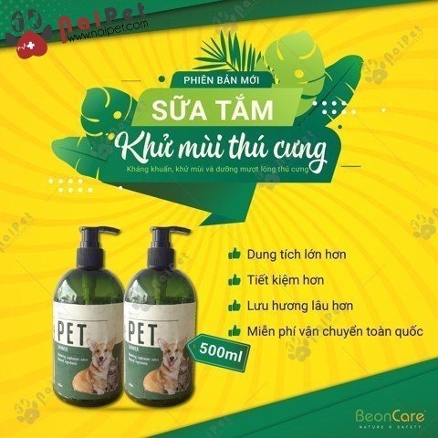 Sữa Tắm Nano Bạc Khử Mùi Kháng Khuẩn Trị Ve Nấm Ngứa Beon Care 500ml