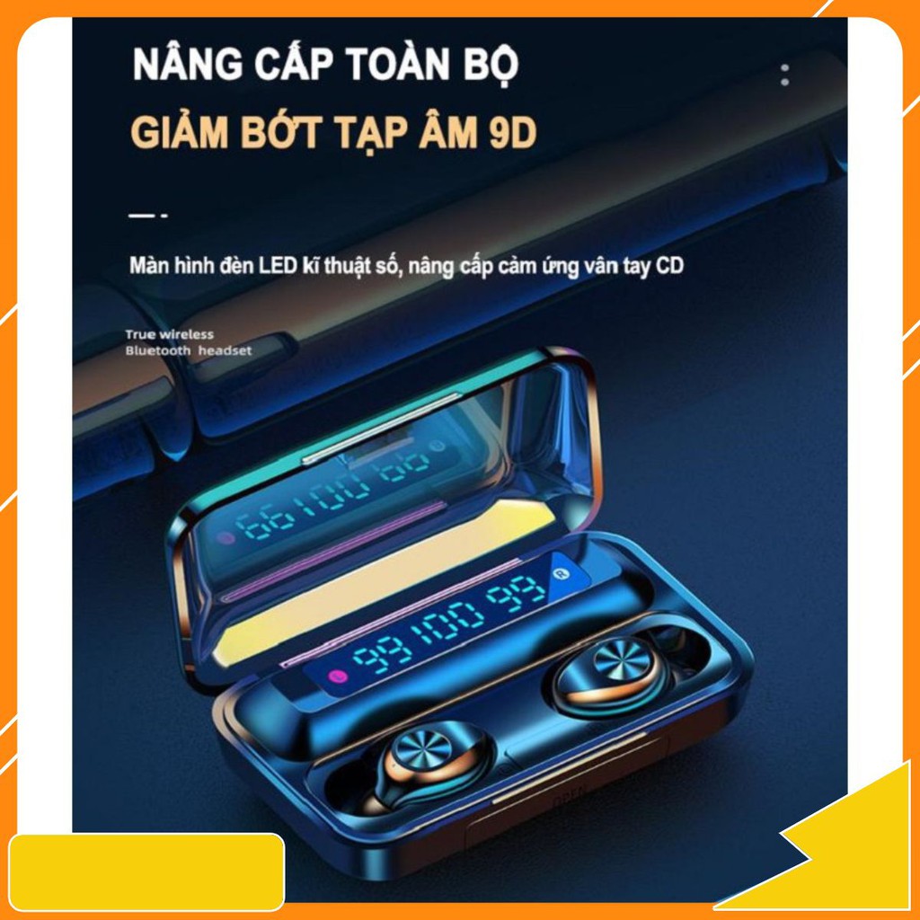 Tai Nghe Bluetooth 5.0 Amoi F9 Pro Không Dây Nút Cảm Ứng Kiêm Sạc Pin Dự Phòng | F9 PRO paris01.shop