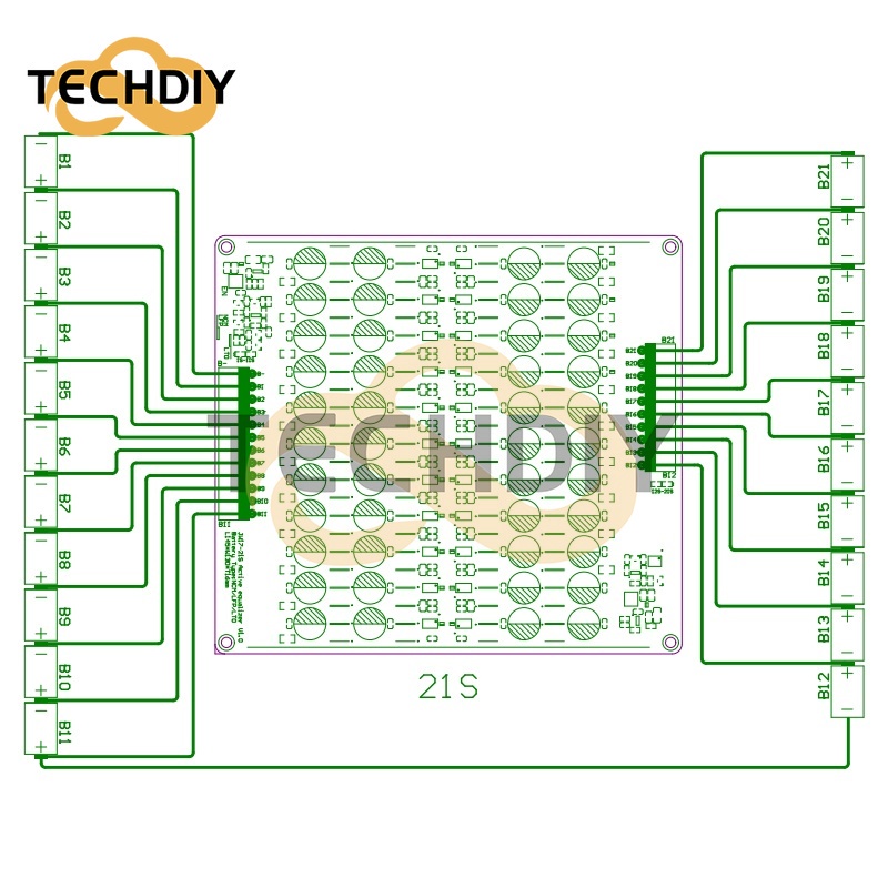 Bảng Mạch Cân Bằng Năng Lượng Lithium 3S 4S 5S 7S 8S 10S 16S 20S Lifepo4 LTO Chuyên Dụng