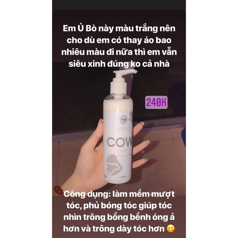 COW Ultra-nourishing Hair Mask - Ủ Tóc Sữa Bò ( Handmade ) | BigBuy360 - bigbuy360.vn