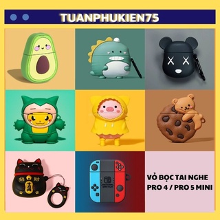 🔥 Case Ap Pro 4 Mini / Pro 5 Mini 🔥 Freeship 🔥 VỎ BỌC (2) - Cho Tai Nghe Không Dây (Bluetooth) - Tuanphukien75