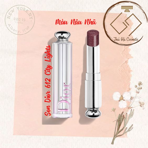 Son Dior 612 Màu Nâu Nhũ City Lights