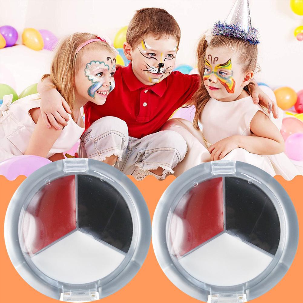 Bộ dầu trang điểm môi/ mắt tông màu đỏ tạo hiệu ứng mặt chú hề R8O2 | BigBuy360 - bigbuy360.vn