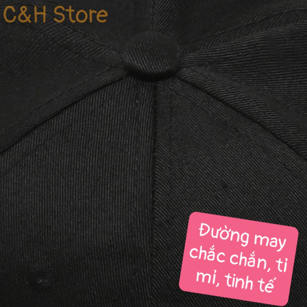 Mũ lưỡi trai họa tiết đơn giản, nón kết nam nữ form unisex phong cách ulzzzang Hàn Quốc cá tính vải kaki cotton