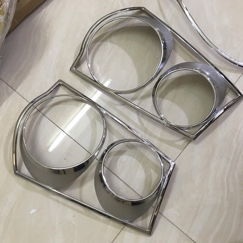Bộ Ốp viền đèn Pha và hậu mạ crom Kia Morning 2008-2011