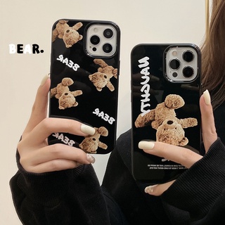 Ốp điện thoại silicon mềm chống sốc hình gấu Teddy cho Iphone 13 12 11 Pro XS Max XR