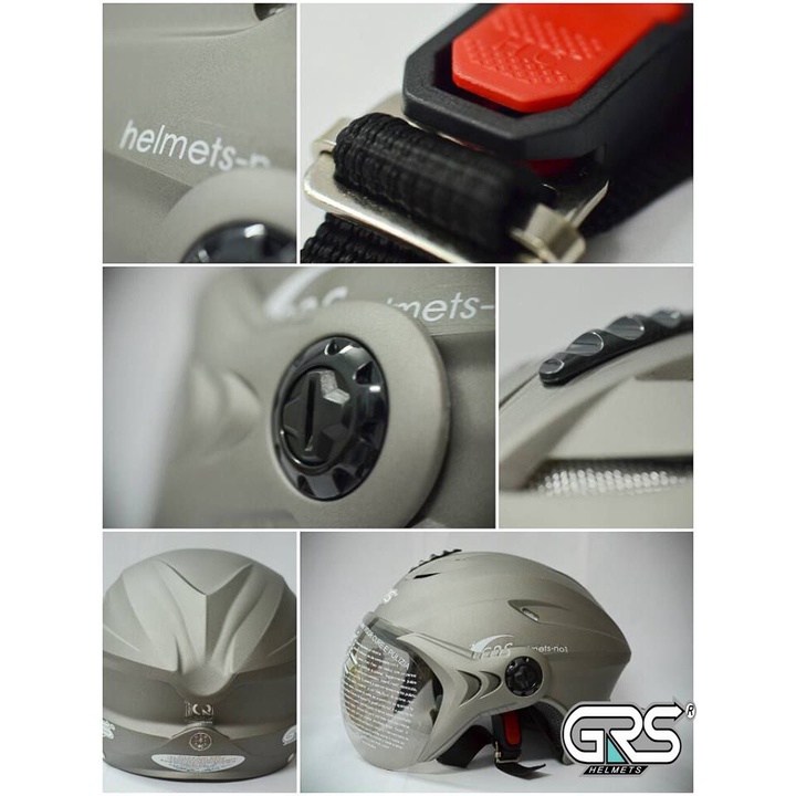 Mũ bảo hiểm GRS 1/2 A760K có Kính