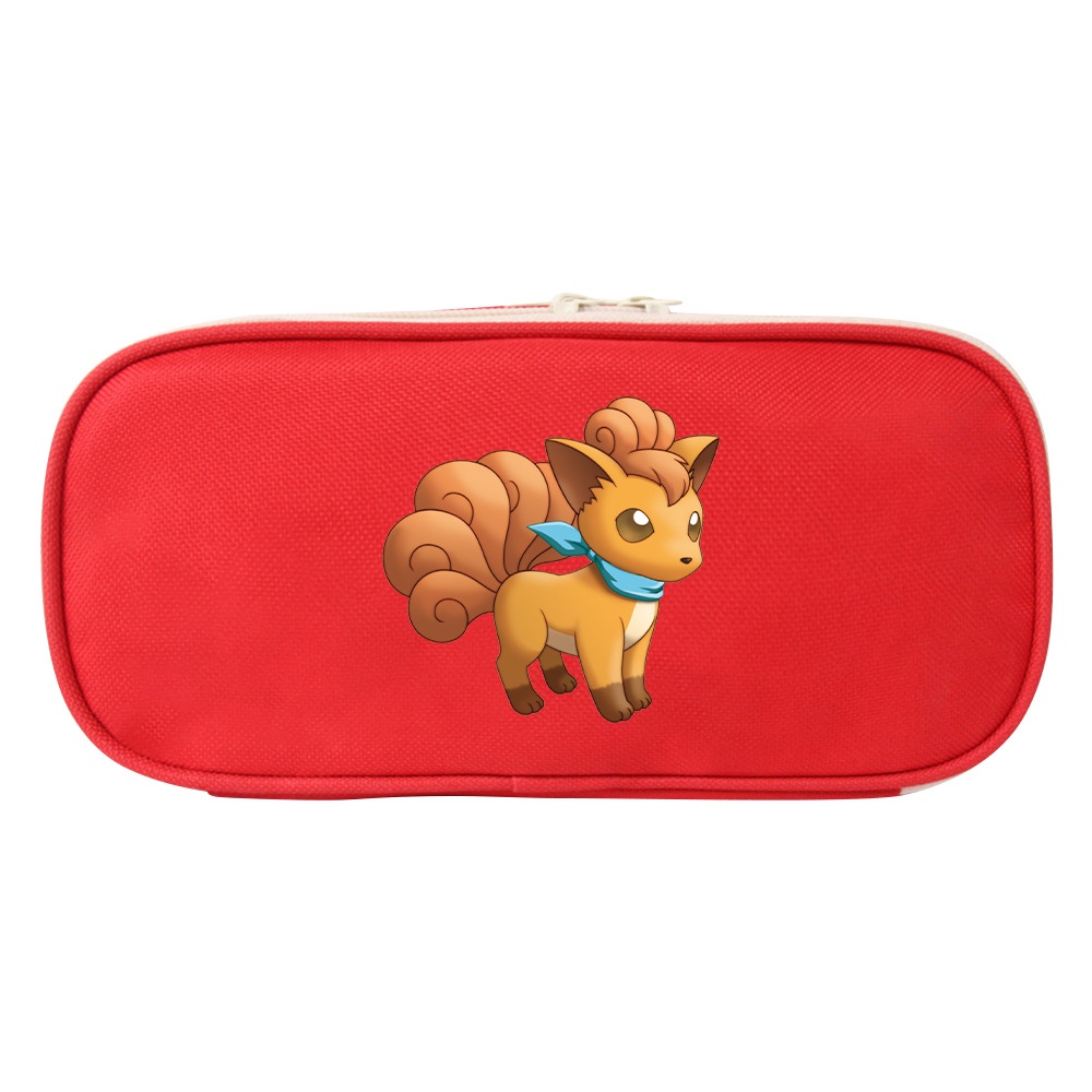 Bóp Viết Vải Canvas Đa Năng In Hình Hoạt Họa Pokemon Pikachu Squirtle Cho Bé