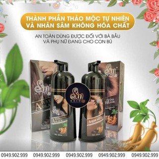Dầu Gội Thảo Dược Phủ Tóc Bạc Nhân Sâm Sin Hair chính hãng