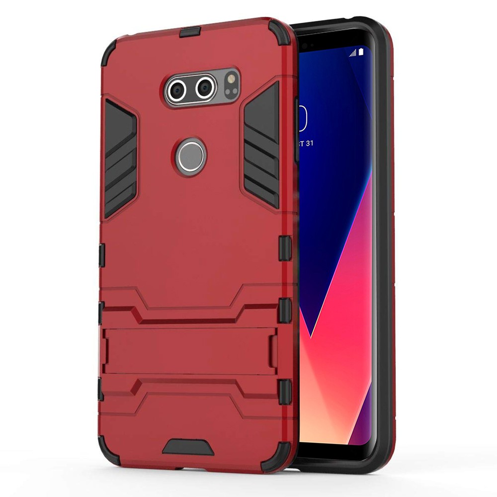 Ốp lưng LG V30/ LG V30 Plus IRON MAN chống sốc bảo vệ viền và camera kèm chống xem video tiện lợi