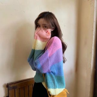 ÁO LEN CẦU VỒNG ULZZANG
