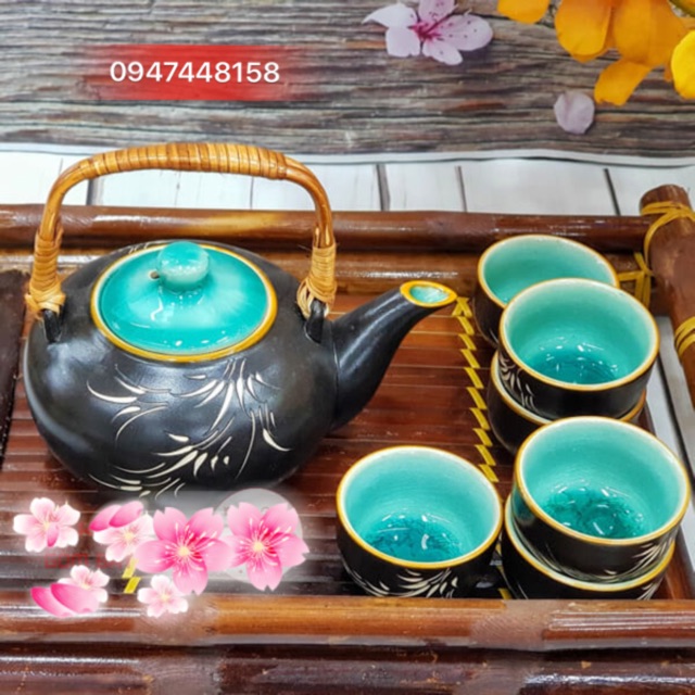 Khay trà tre