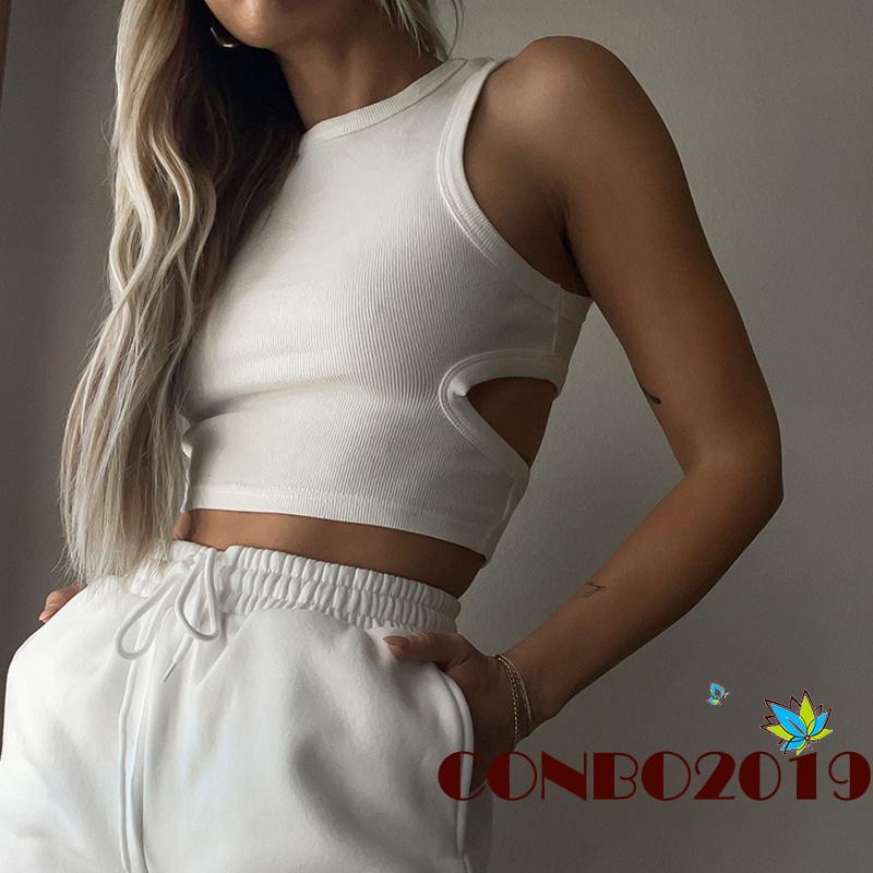 Áo Croptop Hai Dây Hở Lưng Màu Trơn Kiểu Dáng Đơn Giản
