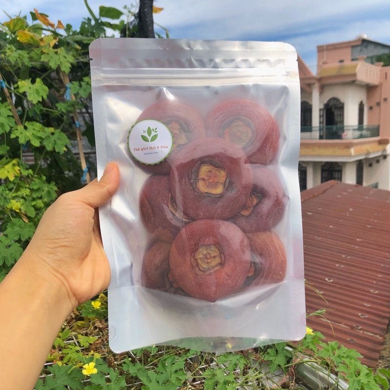 Hồng chén sấy dẻo nguyên trái túi 500g (ảnh thật)