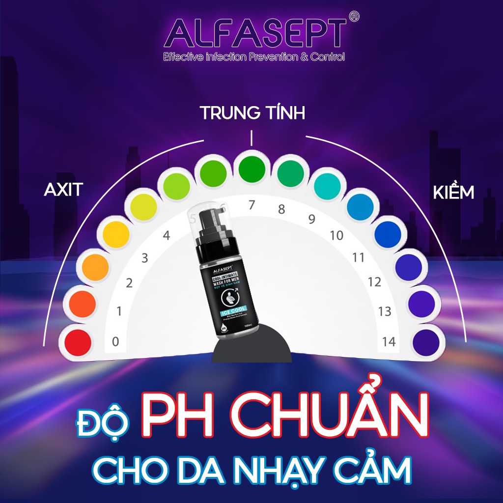 [HỎA TỐC - HCM] Bọt vệ sinh nam ALFASEPT Green Tea Trà xanh sạch sâu 100ml