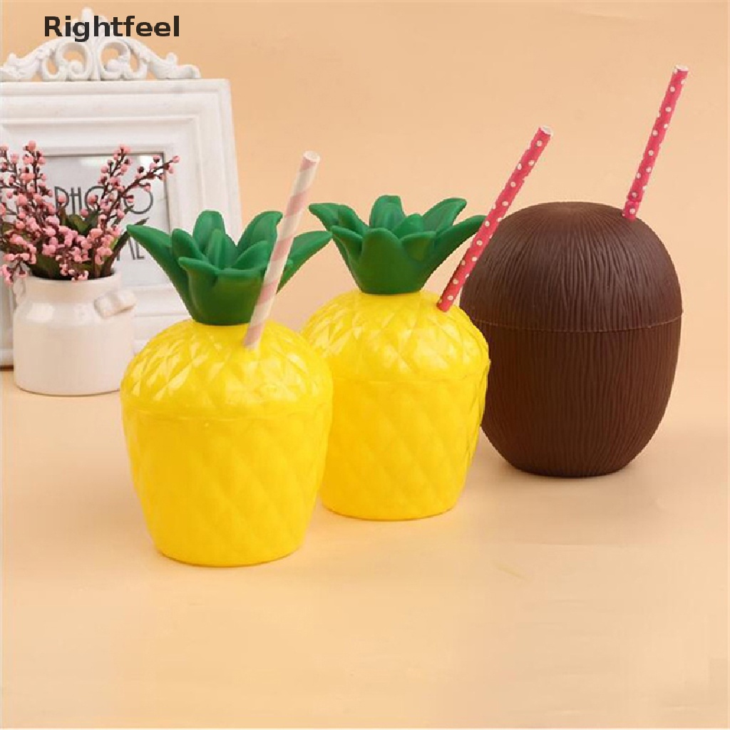 Rightfeel Ly Uống Nước Trái Dứa Dừa Hawaiian Mùa Hè Trang Trí Cho Bữa Tiệc Nhiệt Đới