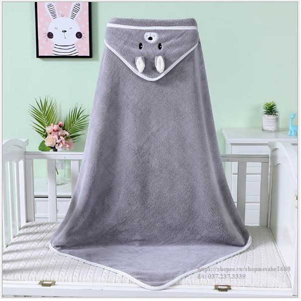 Chăn ủ lông tuyết hàng dày dặn cho bé sơ sinh cao cấp xuất Nhật kích thước 80cm x 80cm - vipkid