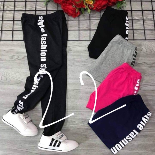 Set 1 ri quần legging bé gái