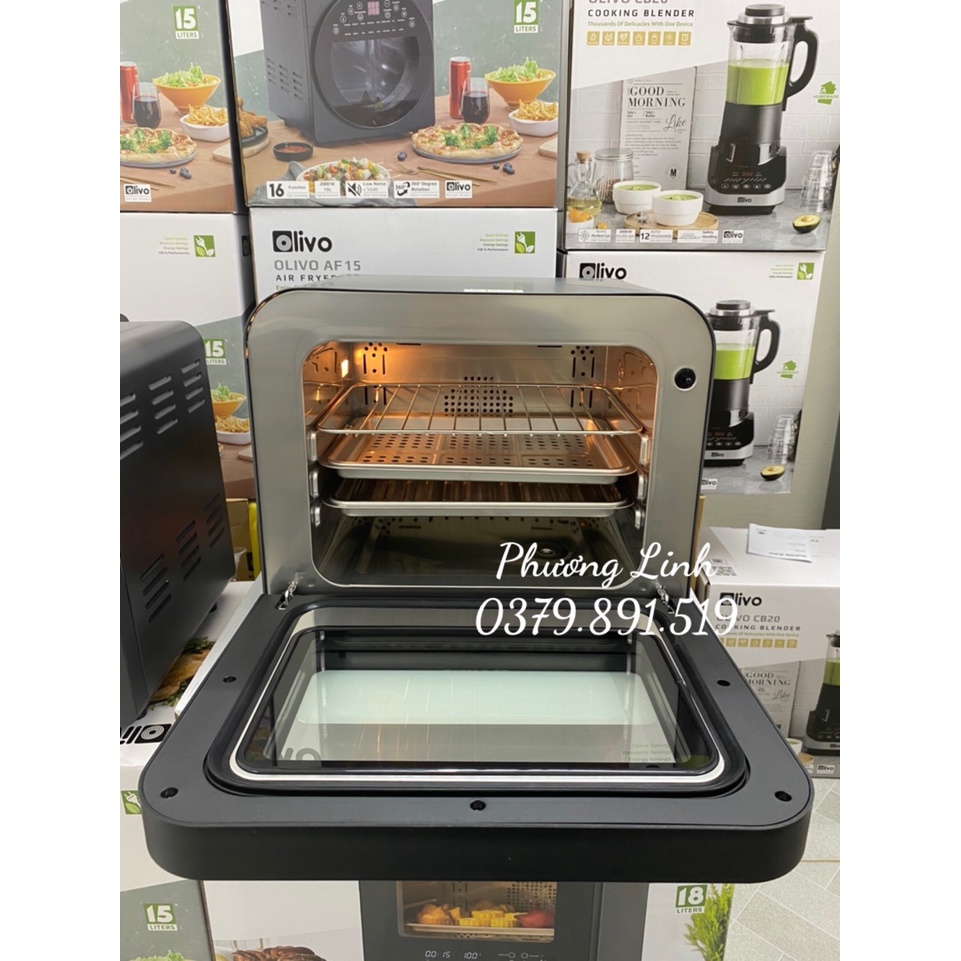 Nồi Chiên Hơi Nước OLIVO SF18 - 50 Chức Năng - Dung Tích 18L - Công Suất 2450W-Hàng Chính Hãng
