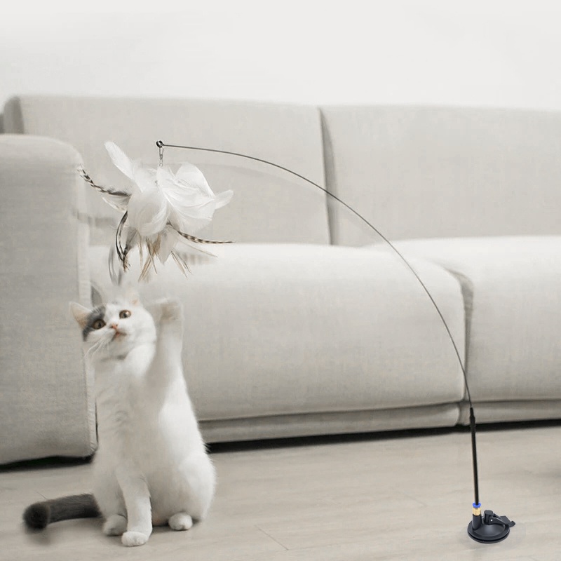 Gậy Đồ Chơi Gắn Lông Vũ Dành Cho Mèo Cưng