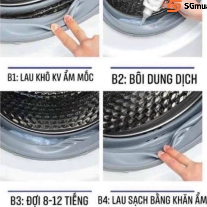 Gel Tẩy Vệ Sinh Lồng Máy Giặt, Tẩy Ố Nấm Mốc Ron Cao Su Máy Giặt, Tủ Lạnh