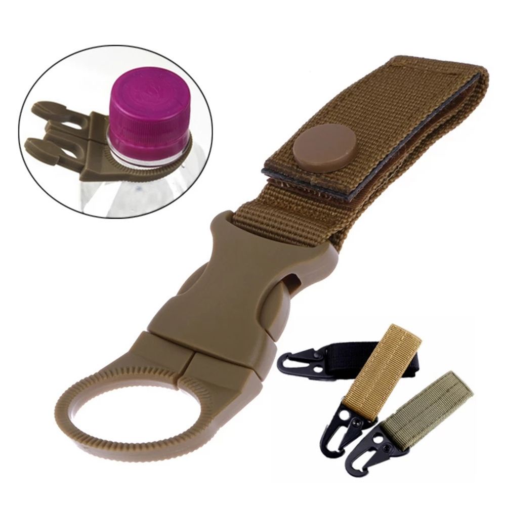 Móc kẹp khóa cài đeo chai nước gắn thắt lưng quần bằng vải nylon tiện lợi cho đi leo núi