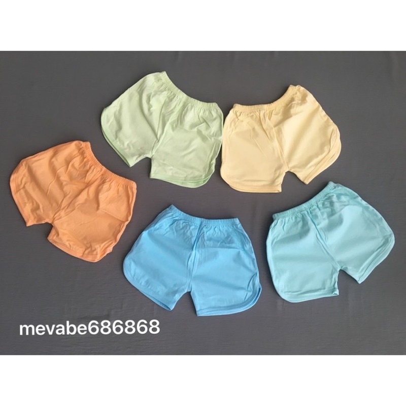 [100% Cotton]- Quần đùi ngắn, viền nhạt cotton mềm mại cho bé trai, bé gái - (size 3-30kg)