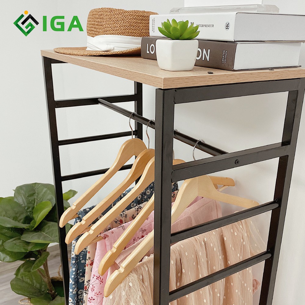 Tủ kệ treo quần áo Hanger GM07 Hàn Quốc- hiện đại phòng khách thương hiệu IGA