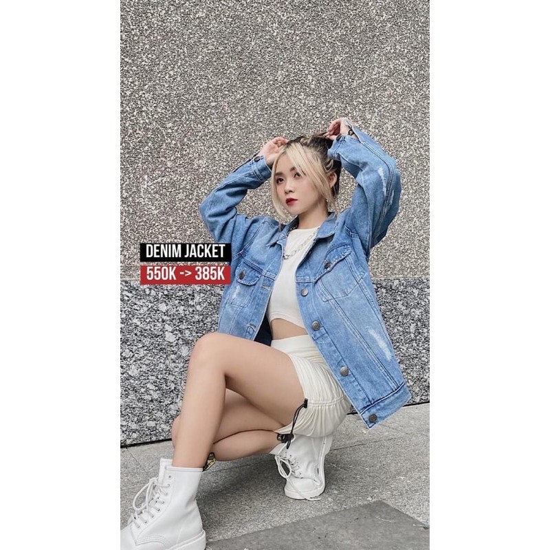 SALE!!! Áo khoác jeans Denim Forever21 size s