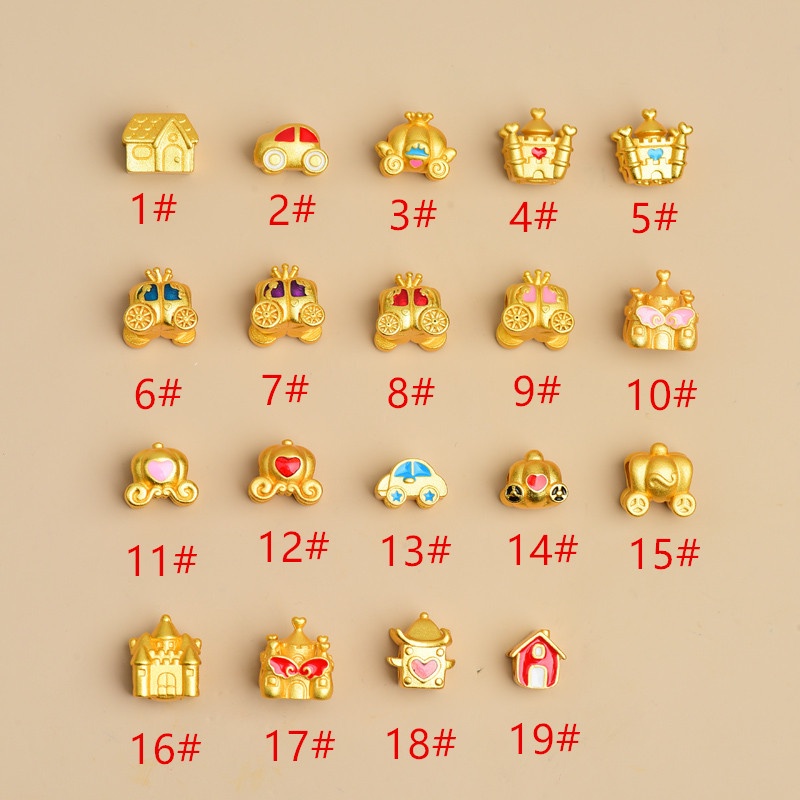 Hạt Xỏ Vòng Tay Chuỗi Hạt Bằng Đồng Nguyên Chất Màu Vàng / Xanh Dương Chống Oxy Hóa Chống Trượt Màu Sắc Mạnh Mẽ