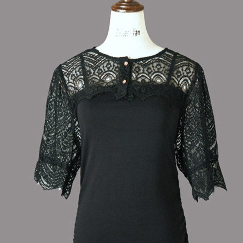 Áo Cổ Thuyền Giả Ren Thời Trang Sang Trọng Cho Nữ