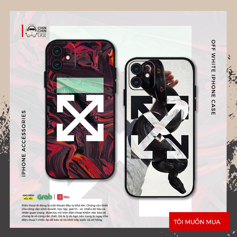 Vỏ ốp iPhone Off White 016 chống sốc cho iPhone 6/6pl/6s/6spl/7/7pl/8/8pl/x/xs/11/12/13/pro/max - Chinchincase