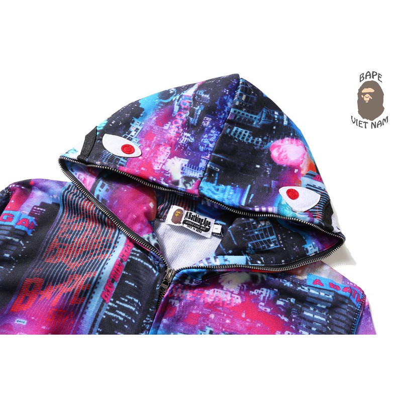 [ODER] Jacket Bape Shark Color City fullzip , Áo khoác Hoodie Bape Cá Ngáo | BigBuy360 - bigbuy360.vn