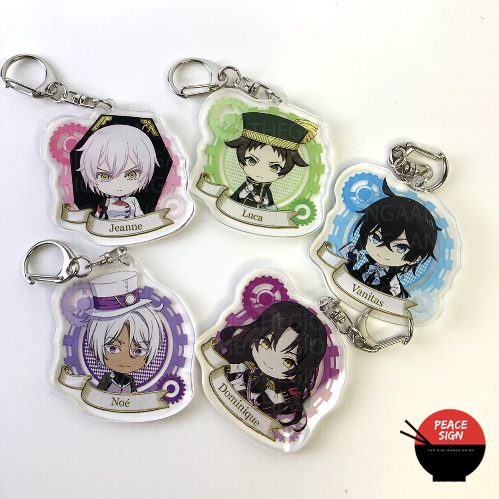 (Mica trong acrylic) Móc khóa HỒI KÍ VANITAS ver BÁNH RĂNG Vanitas no Carte in hinh chibi anime xinh xắn