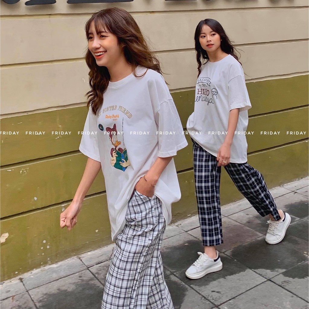 Quần culottes kẻ ô nhiều màu Friday | BigBuy360 - bigbuy360.vn