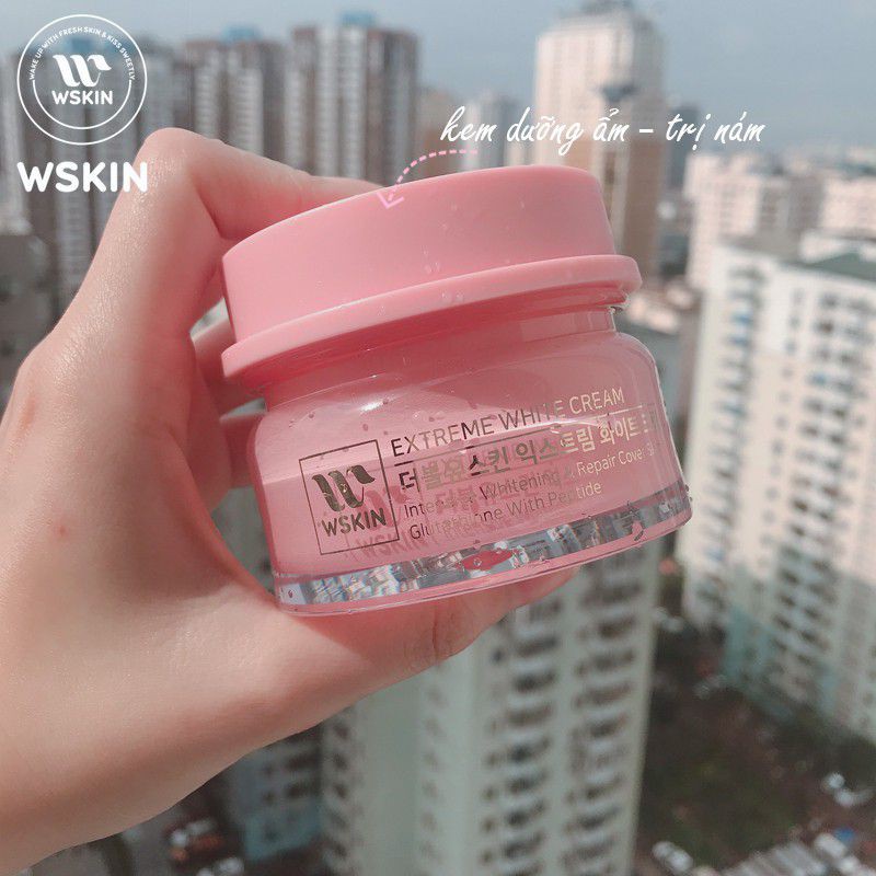 Kem Dưỡng Da Mờ Nám ,Trắng Da Ban Đêm Wskin Extreme White Cream Hàn Quốc