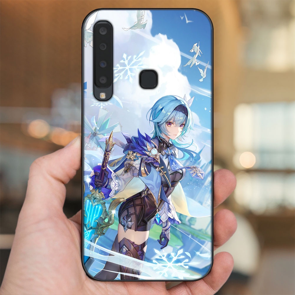 Ốp lưng Samsung A9 2018 viền đen in hình Eula Genshin Impact