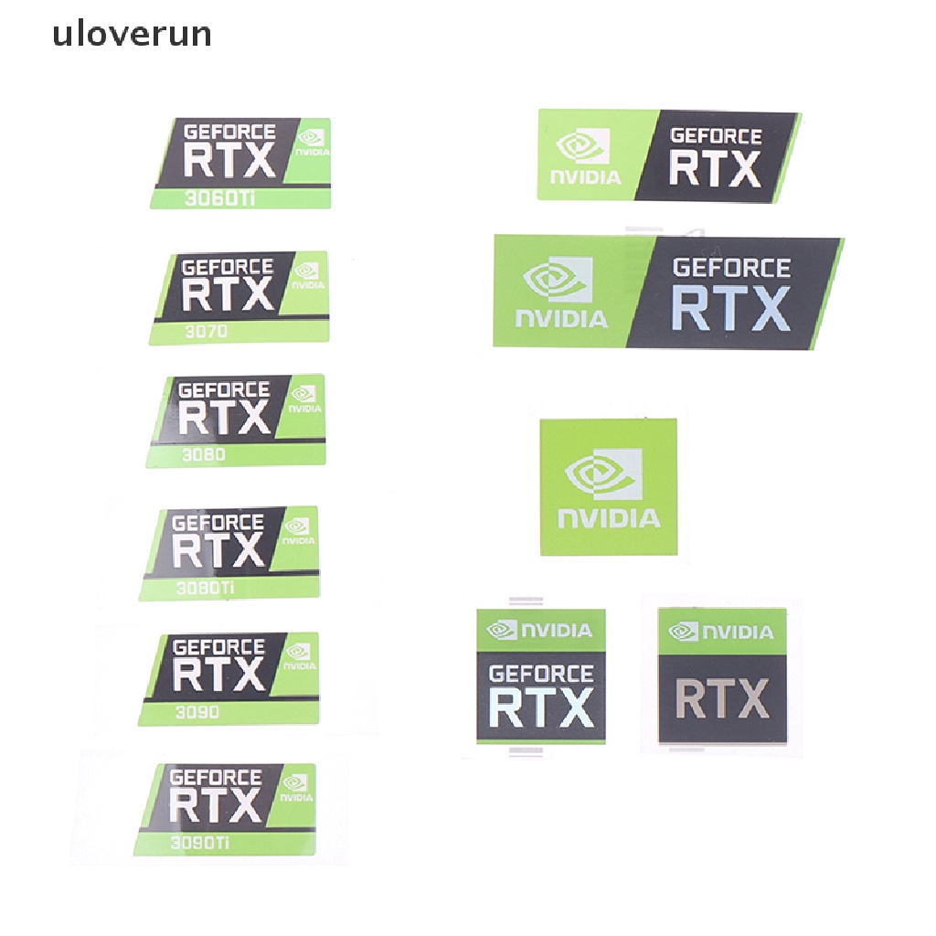 Nhãn Dán Trang Trí laptop uloverun RTX 3090TI 3080TI 3070 3060