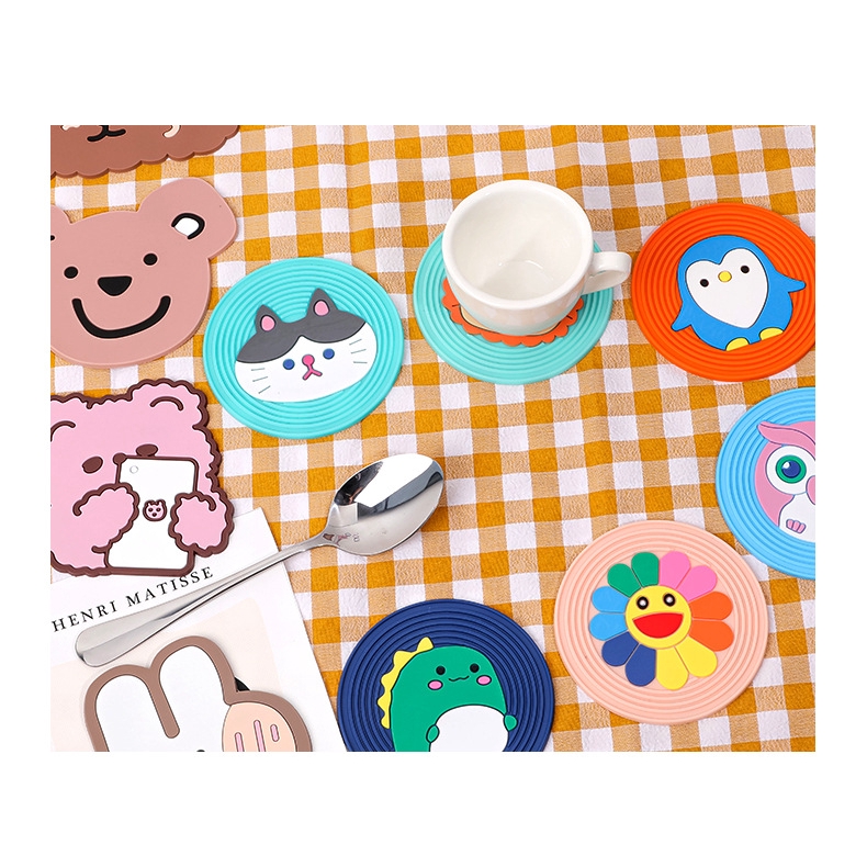 Tấm Lót Cốc Trà Bằng Silicone Cách Nhiệt Chống Trượt Chống Bỏng